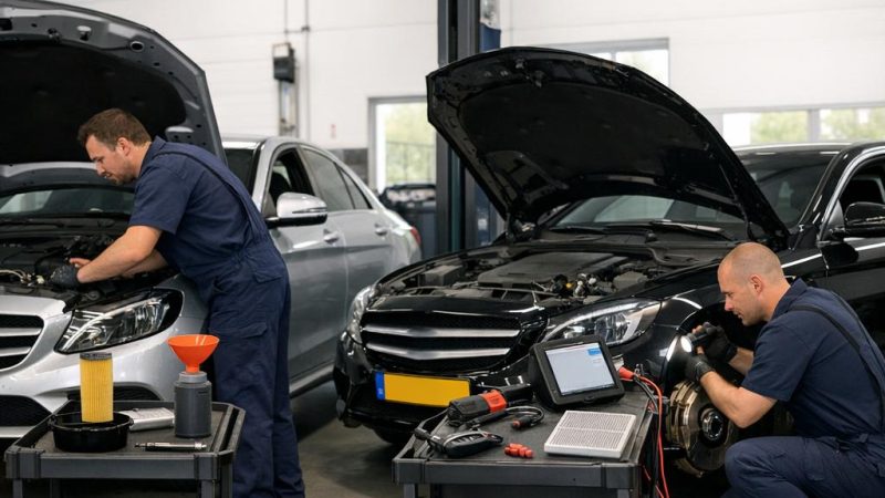 Verschil Service A en B Mercedes