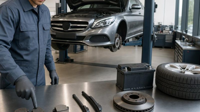 Onderdelen niet onder Mercedes garantie