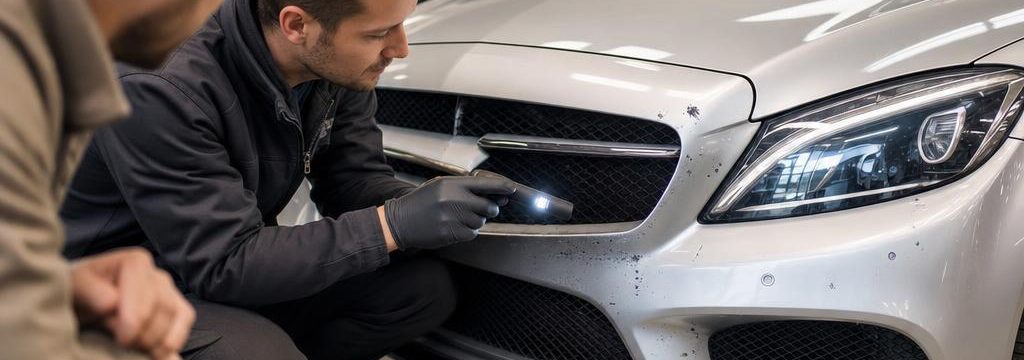 Schade niet onder Mercedes garantie